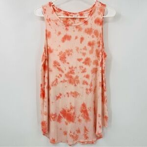 Old Navy Luxe Line Tie Dye Flowy Top Tank Size Medium